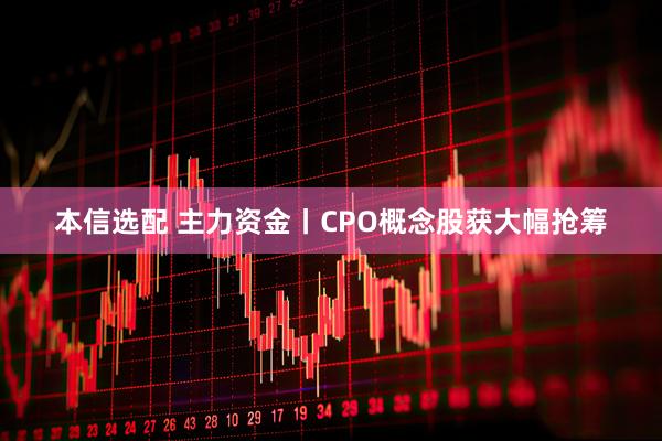 本信选配 主力资金丨CPO概念股获大幅抢筹